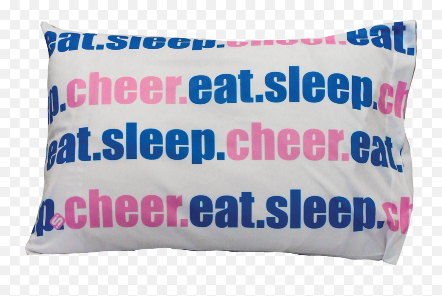 Eat Sleep Cheer Pillowcase U2014 Innovative Spiritwear Emoji,Cheer Png