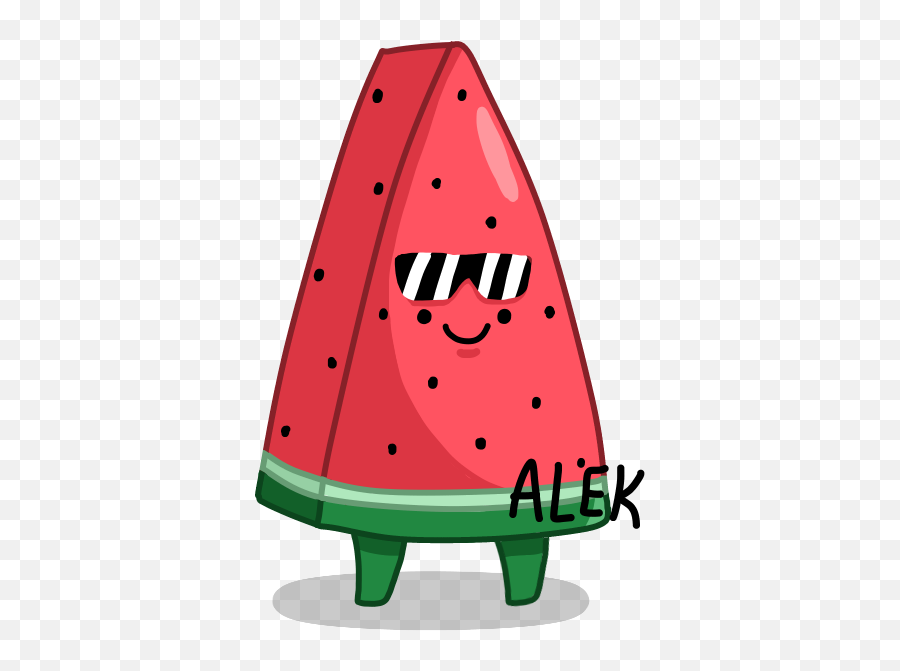 Watermelon With Sunglasses By Animobirb - Watermelon Emoji,Cute Watermelon Clipart
