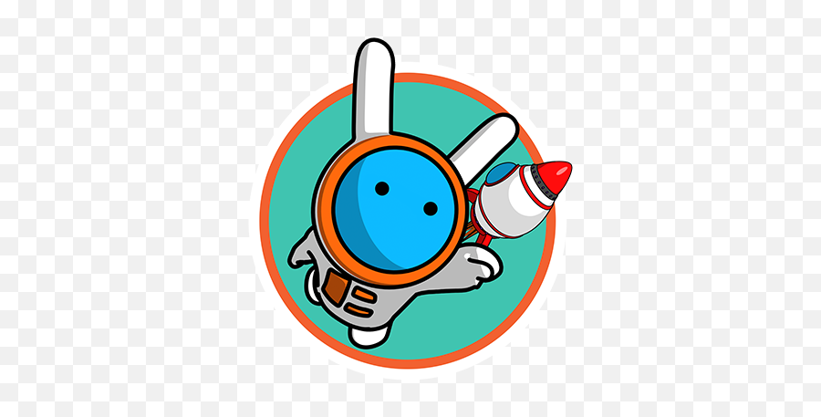 Space Rabbit - Space Rabbit Dot Emoji,Rabbit Logo