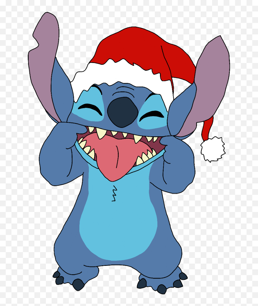 Christmas Stitch Disney Clipart - Stitch Christmas Emoji,Stitch Clipart
