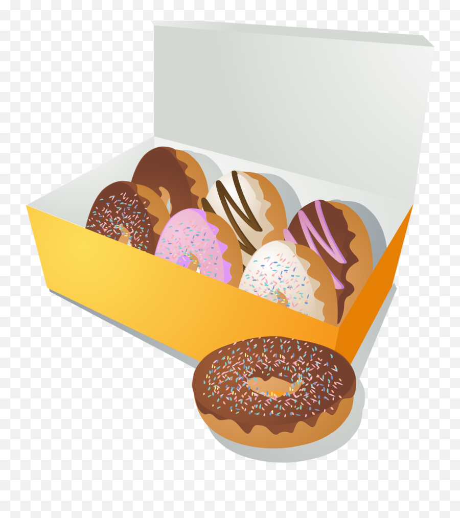 Donut Png - Box Of Donuts Vector Emoji,Donuts Clipart