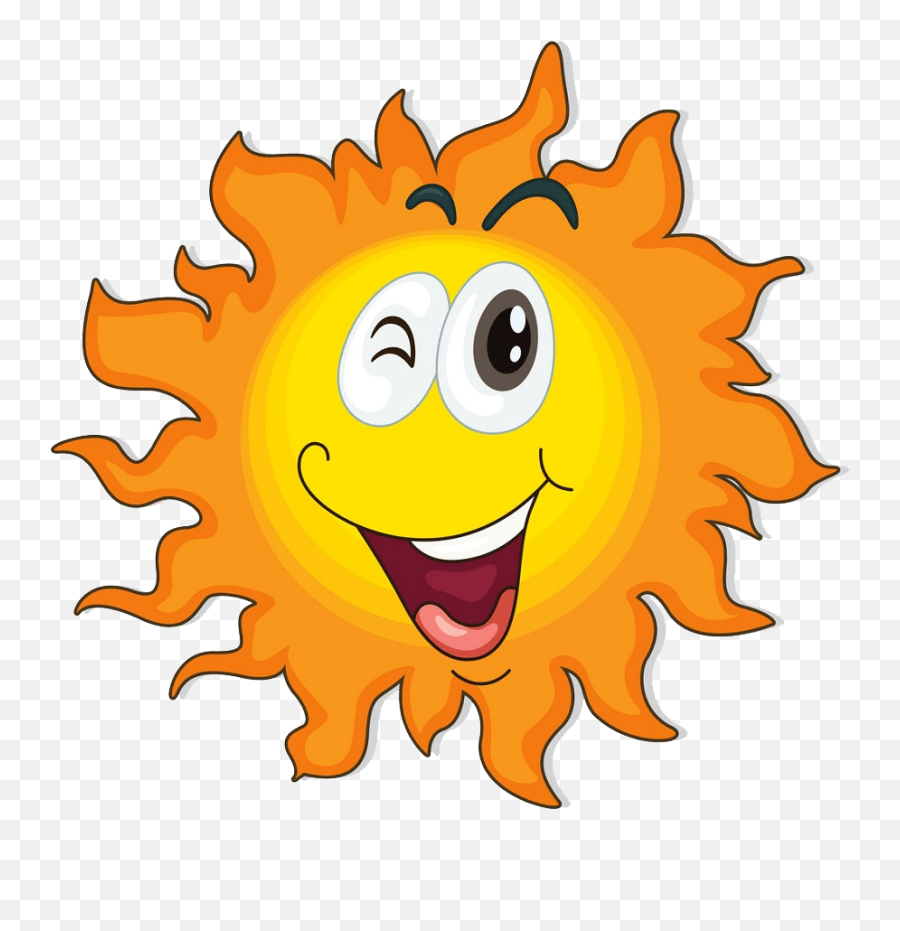 Smiling Sun Clipart Transparent - Clipart World Sun With A Face Emoji,Sun Clipart