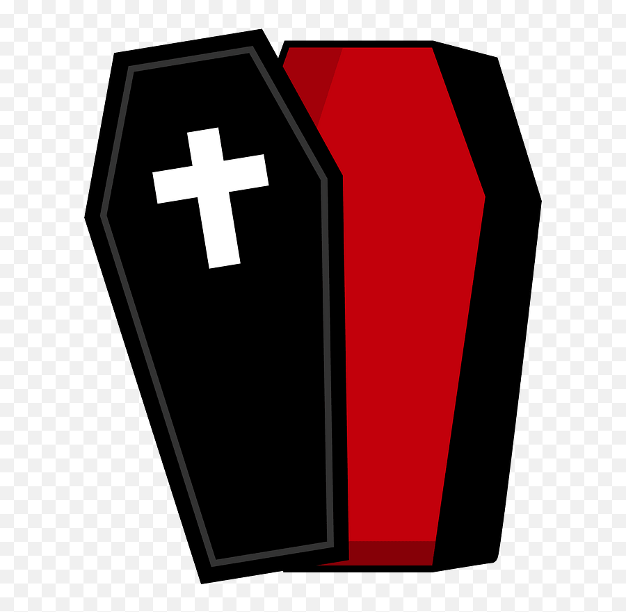 Coffin Clipart - Red Coffin Clipart Emoji,Coffin Clipart