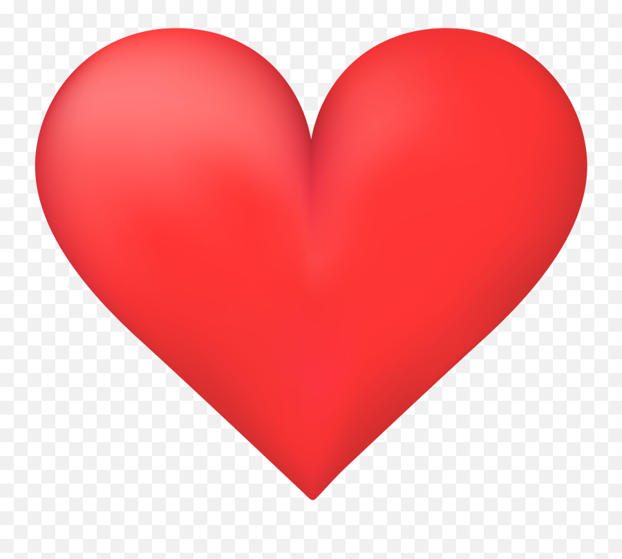 Clean Heart Png Clip Art Image - 3d Heart Png Emoji,Heart Clipart Png