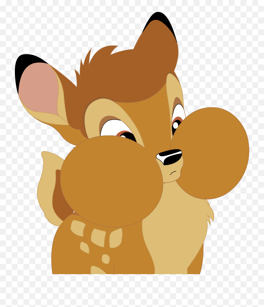 Bambi Puffy Cheeks Png Image With No - Bigger Puffy Cheeks Emoji,Bambi Png