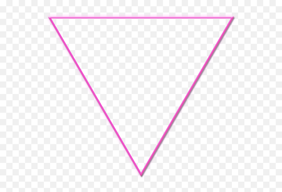 Triangle Png Transparent Background - Pink Triangle Outline Png Emoji,Triangle Png
