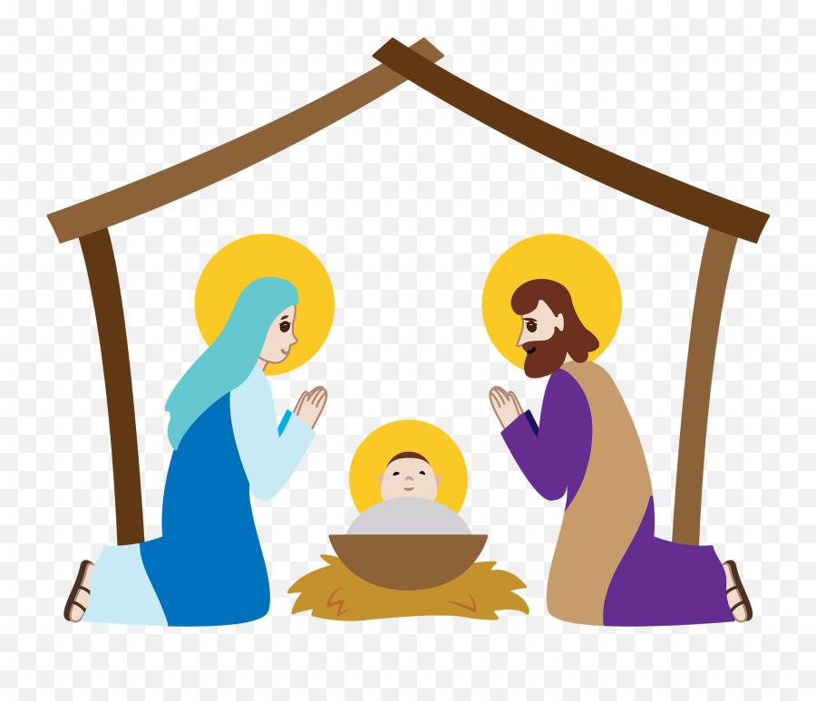 Nativity Stable Clipart - Religion Emoji,Nativity Clipart