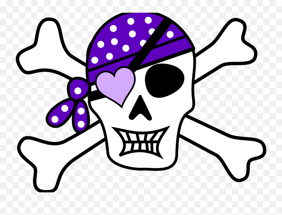 Purple Pirate Cross Bones Svg Vector Purple Pirate Cross - Purple Pirates Emoji,Crossbones Png