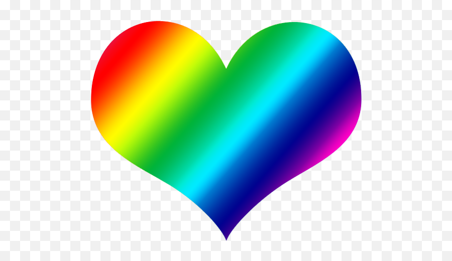 Download Rainbow Heart Png - Clipart Rainbow Heart Emoji,Rainbow Heart Png