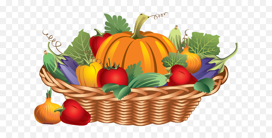 Basket Of Vegetables Clipart Free - Vegetables In The Basket Clipart Emoji,Vegetables Clipart