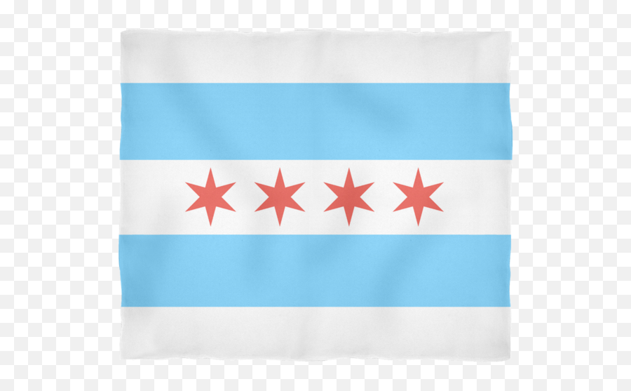 Chicago Flag Fleece Blanket - American Emoji,Chicago Flag Png