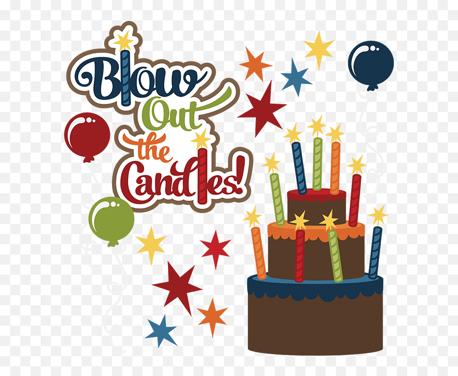 Blow Out The Candles Svg Birthday - Male Free Birthday Clipart Emoji,Happy Birthday Clipart