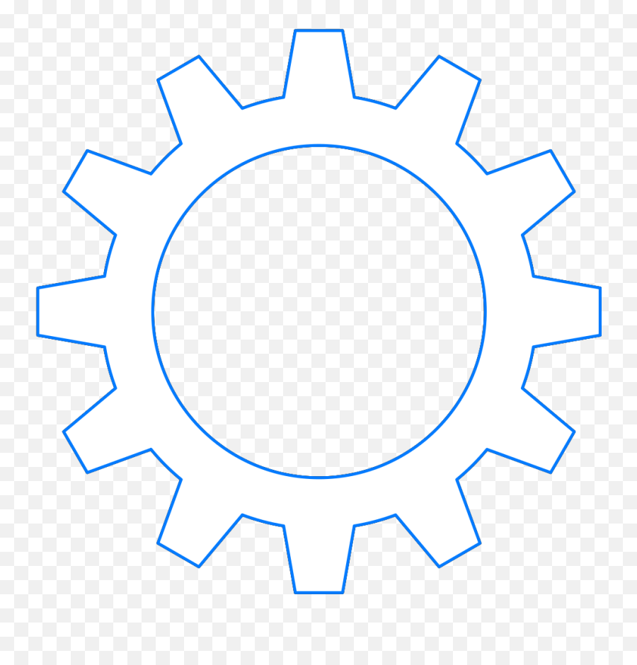Blue Cogwheel Svg Vector Blue Cogwheel Clip Art - Svg Clipart Emoji,Cogwheel Png