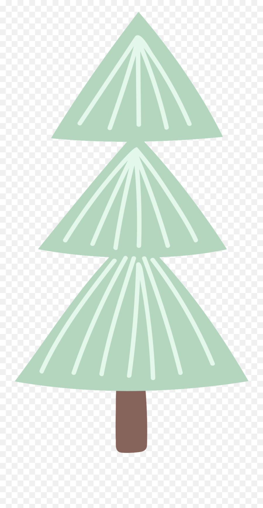 Triangle Branch Christmas Cartoon Transparent - Christmas Emoji,Cartoon Christmas Tree Png