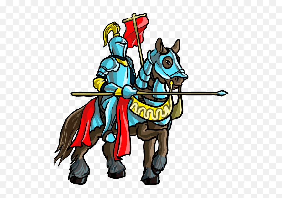 Animated Knight Clipart Free - Knight On Horse Drawing Emoji,Knight Clipart