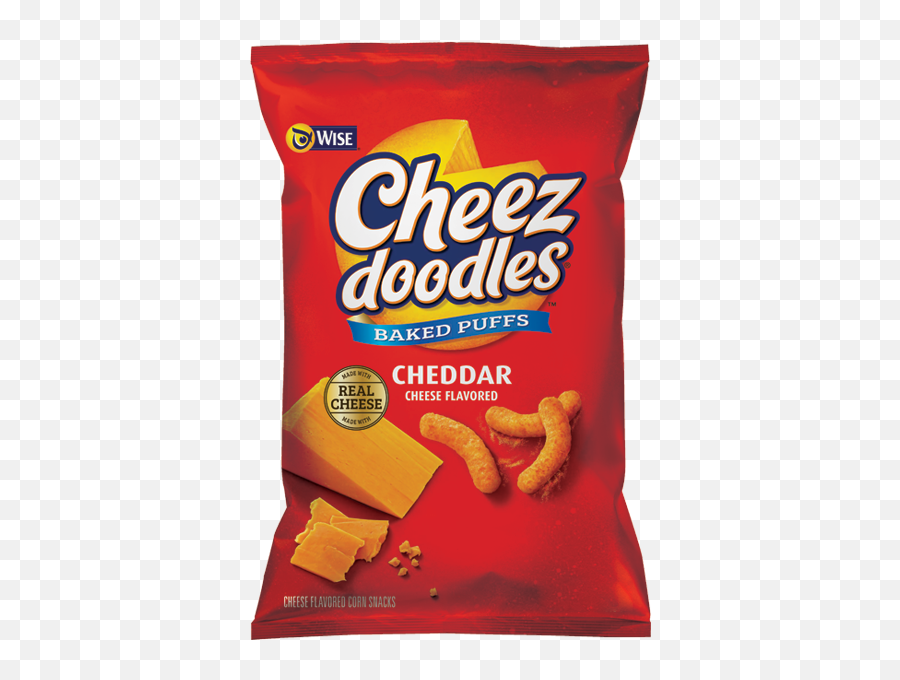 Wise Snacks Cheez Doodles Baked Puffs Real Cheddar Cheese 1125 Ounce 36 Count Gluten Free Emoji,Cheez It Transparent