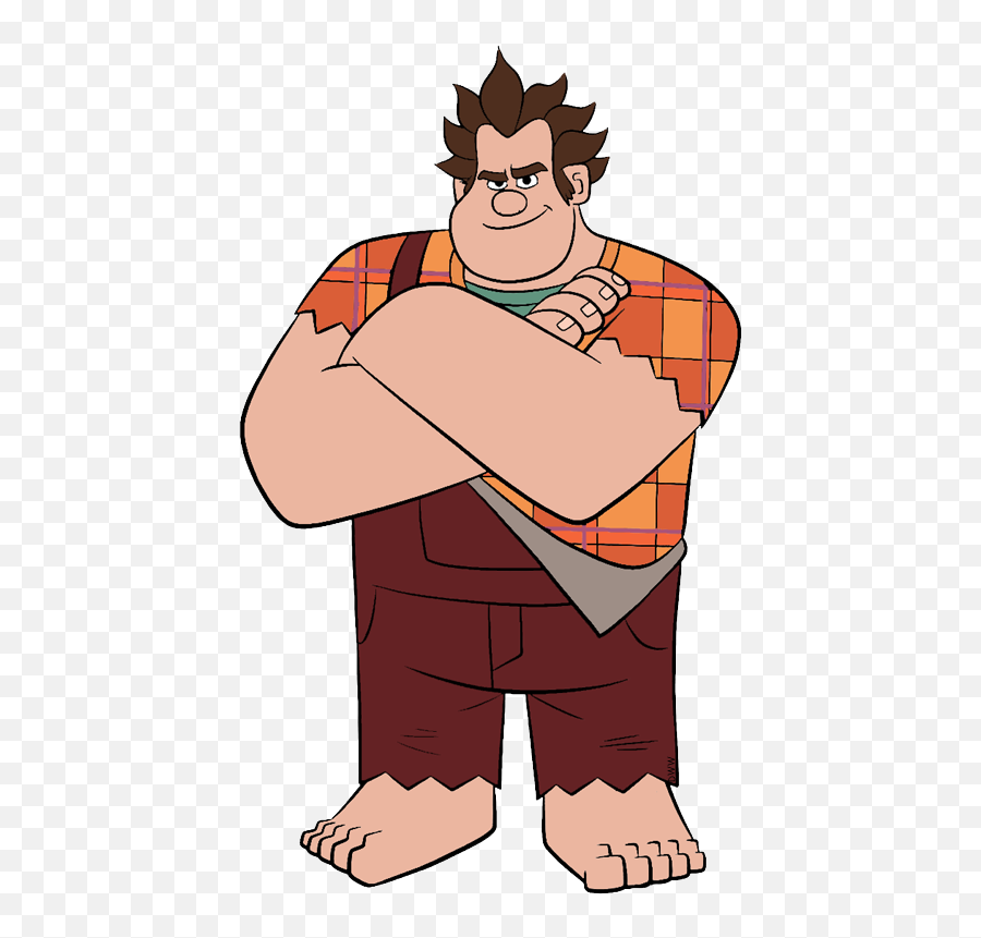 Ralph Breaks The Internet Clip Art - Wreck It Ralph Arms Crossed Emoji,Muscle Clipart