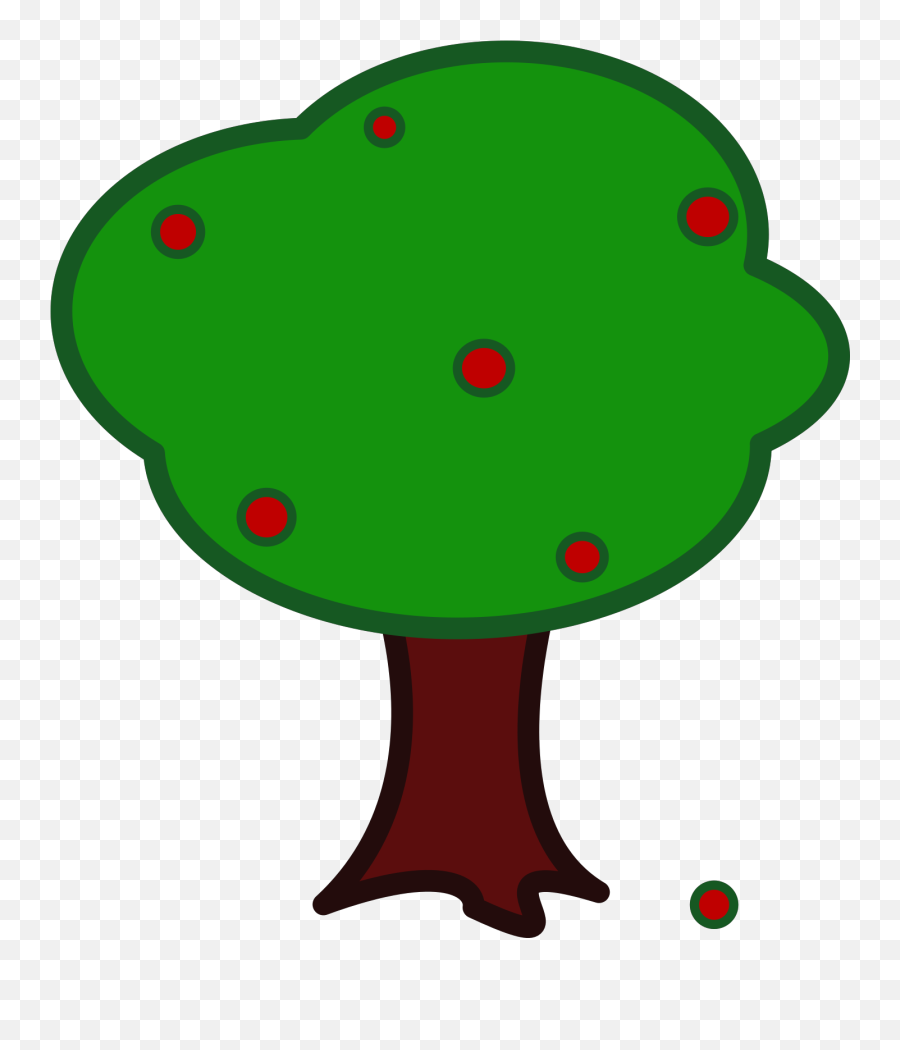 Fall Tree With A Face - Cute Cartoon Tree With Face Emoji,Fall Tree Clipart