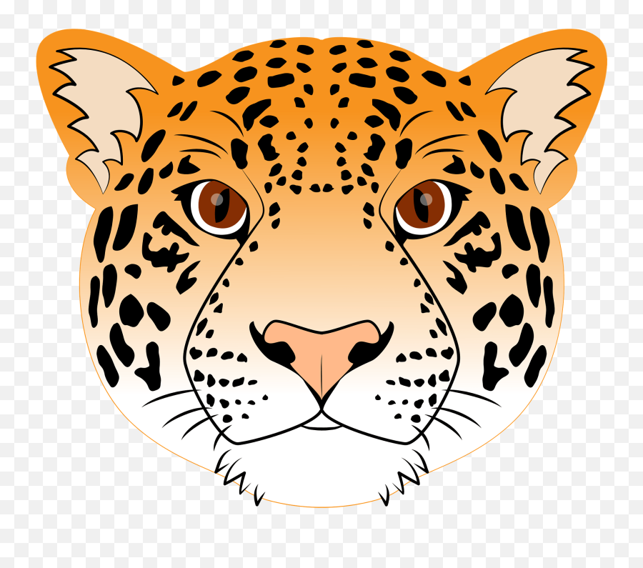 Jaguar Face Clipart - Dot Emoji,Jaguar Clipart