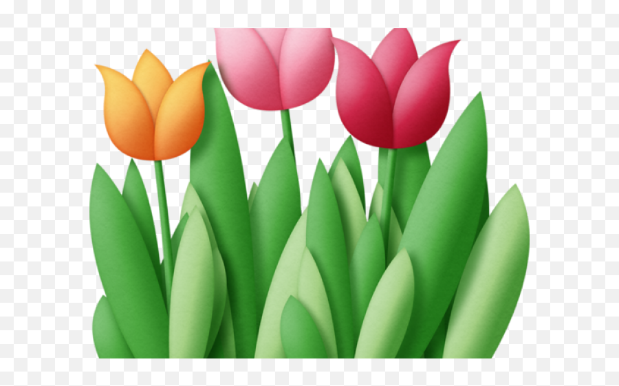 Easter Flower Clipart Tulip - Tulip Easter Flower Clipart Desenho De Tulipas Png Emoji,Easter Lily Clipart