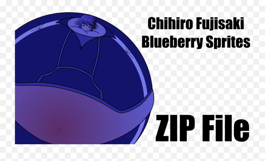 Chihiro Fujisaki Blueberry Sprites By Shikieiki - Blueberry Language Emoji,Blueberry Clipart