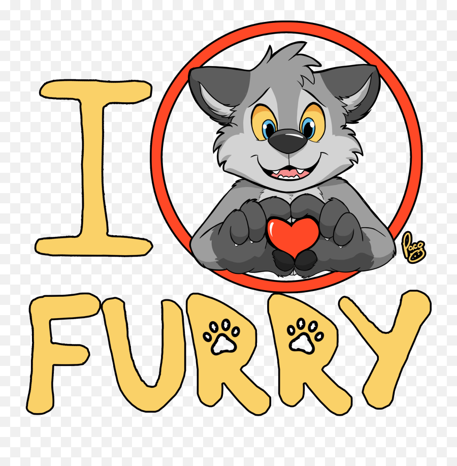 Cute Love Furry Png Image With No - Love Furry Png Emoji,Furry Png