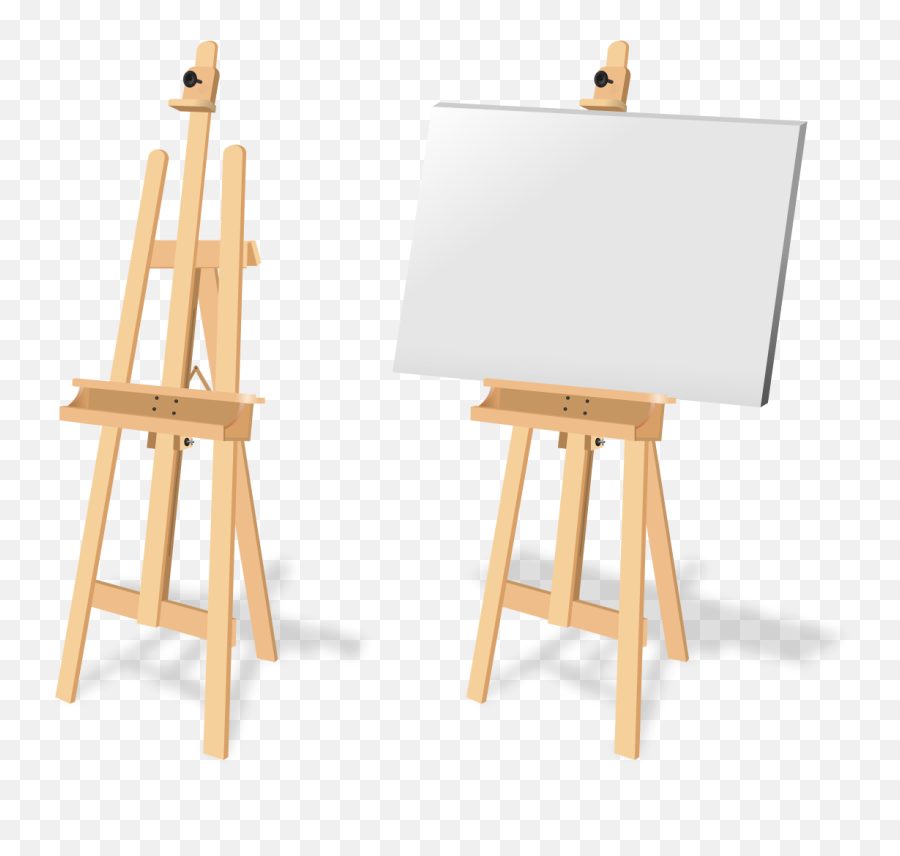 Canvas Easel Png Transparent Images - Transparent Blank Canvas Png Emoji,Canva Transparent Background