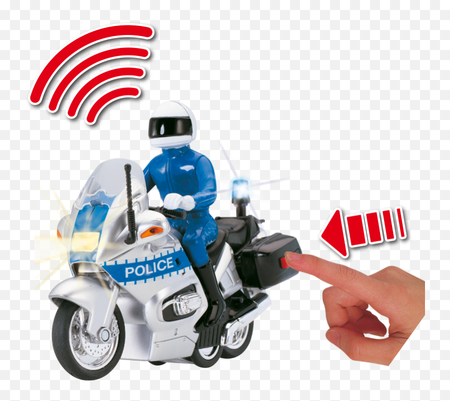 Police Lights - Dickie Toys Police Bike Multicolour Emoji,Police Lights Png