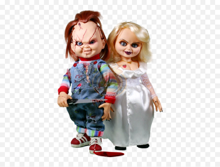 Chucky Doll And Bride Transparent Png - Chucky And Bride Png Emoji,Chucky Png
