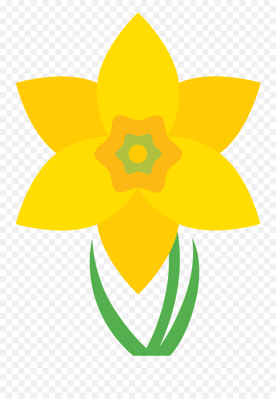 Daffodil Clipart - Daffodil Clip Art Emoji,Daffodil Clipart