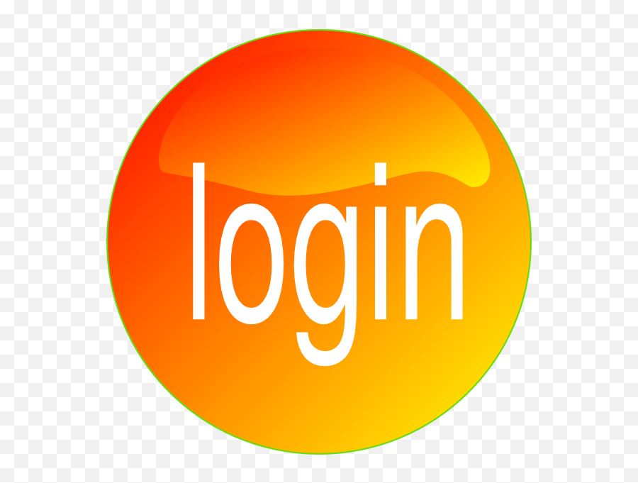 Orange Login Clip Art At Clker - Log In Button Orange Emoji,Attendance Clipart