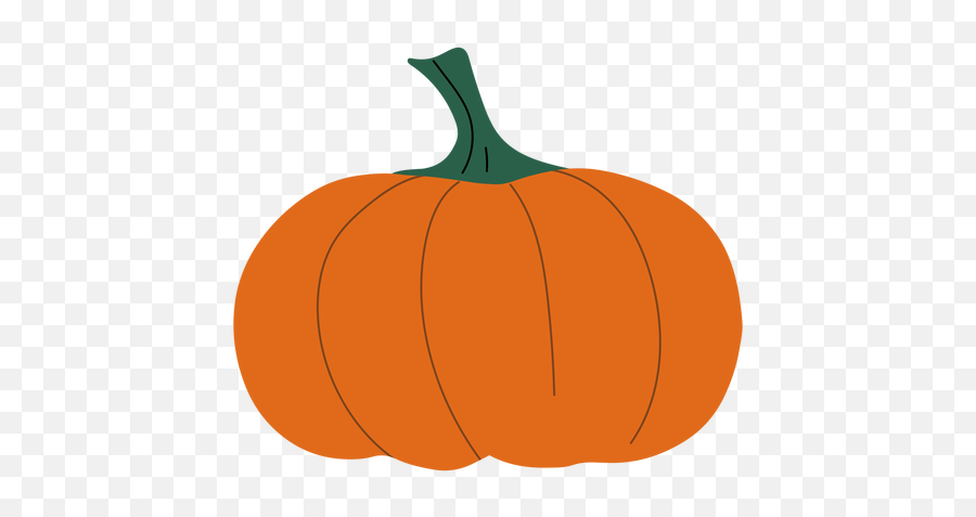 Simple Orange Pumpkin Flat - Simple Pumpkin Png Emoji,Pumpkin Outline Png
