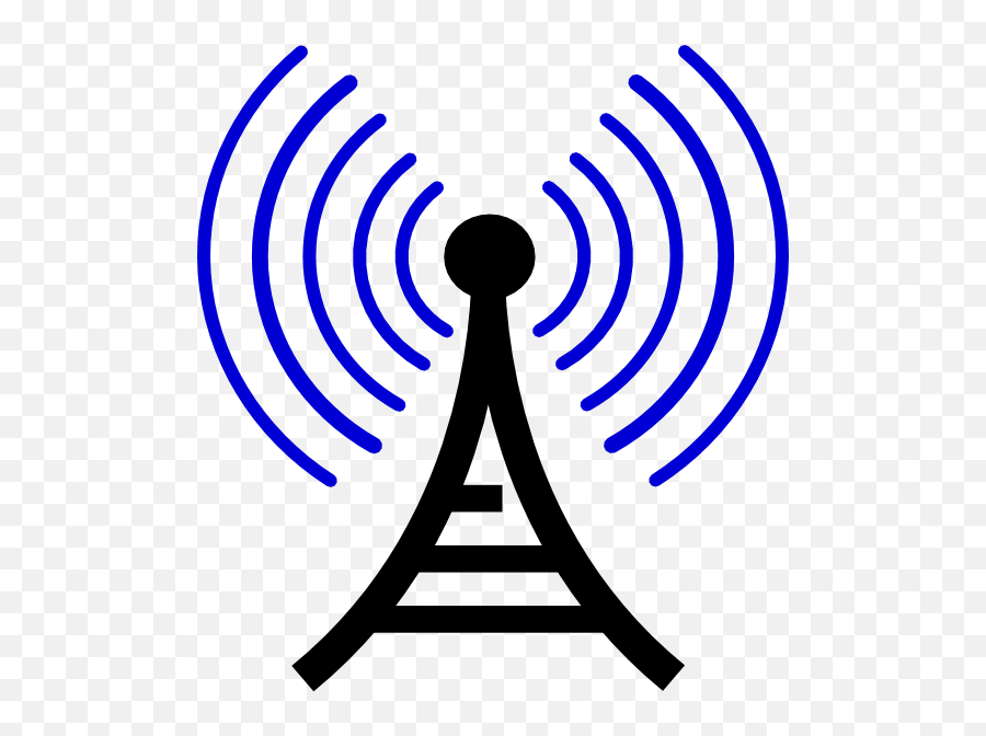Radio Waves Clip Art At Clkercom - Vector Clip Art Online Radio Waves Clipart Emoji,Waves Logo