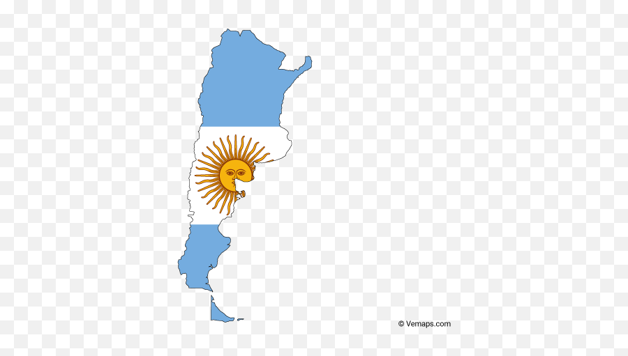 Outline Map Of Argentina - Argentina Map Silhouette Emoji,Argentina Flag Png