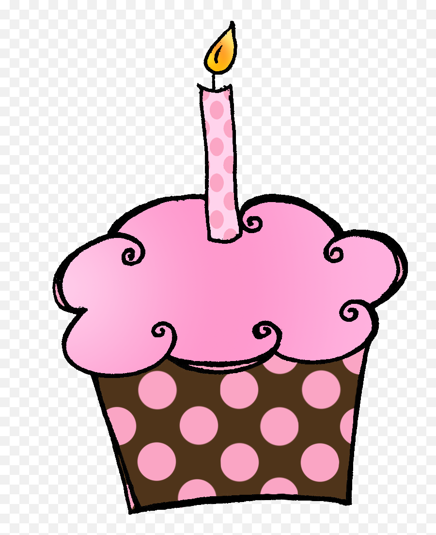 Happy Birthday Clipart Image - Birthday Cupcake Clipart Emoji,Happy Birthday Clipart
