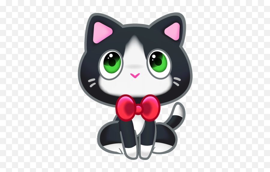 Kitty Pawp Emoji,Tuxedo Cat Clipart