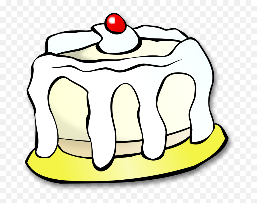 Free Clipart White Cake Nicubunu Emoji,Free Birthday Cake Clipart