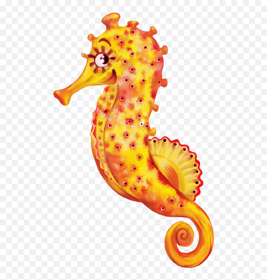 Seahorse Clipart Seaside - Clip Art Transparent Cartoon Clip Art Emoji,Seahorse Clipart