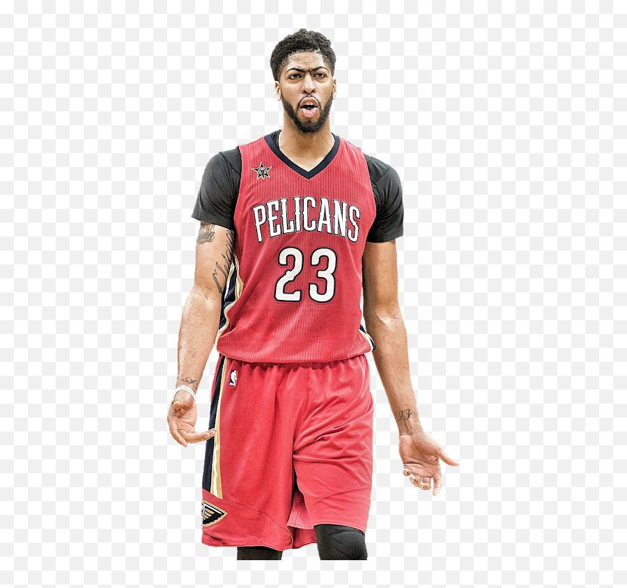 Download Hd Menu0027s Orleans Pelicans Anthony Davis No23 Red Emoji,New Orleans Pelicans Logo Png