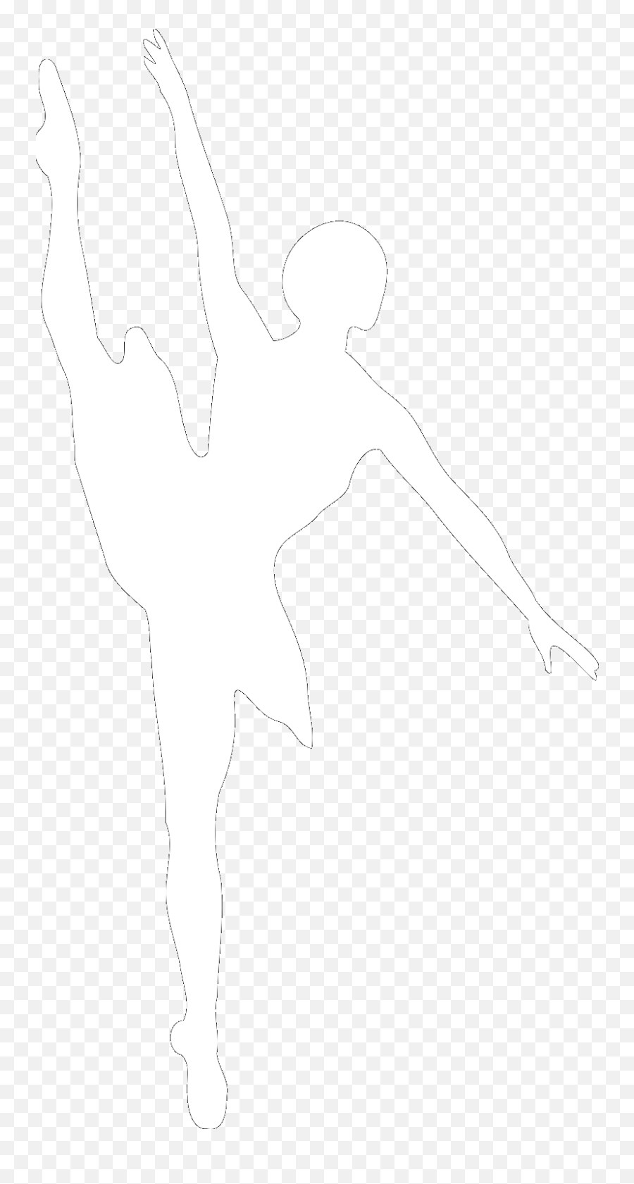 Black And White Ballerina Svg Vector Black And White Emoji,Dancer Clipart Black And White