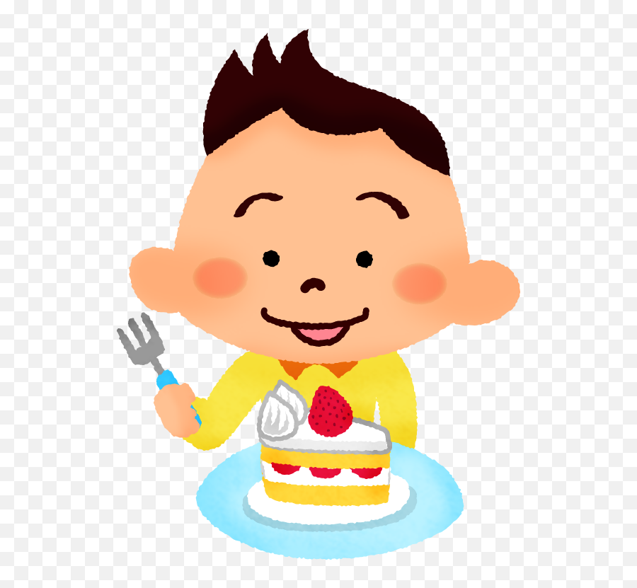 Boy Eating Cake Free Clipart Illustrations - Japaclip Emoji,Boy Eating Clipart