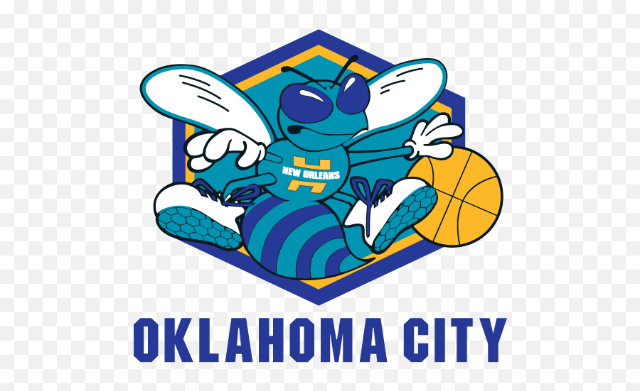 City Hornets Alternate Logo - New Orleans Oklahoma City Hornets Logo Emoji,Hornets Logo