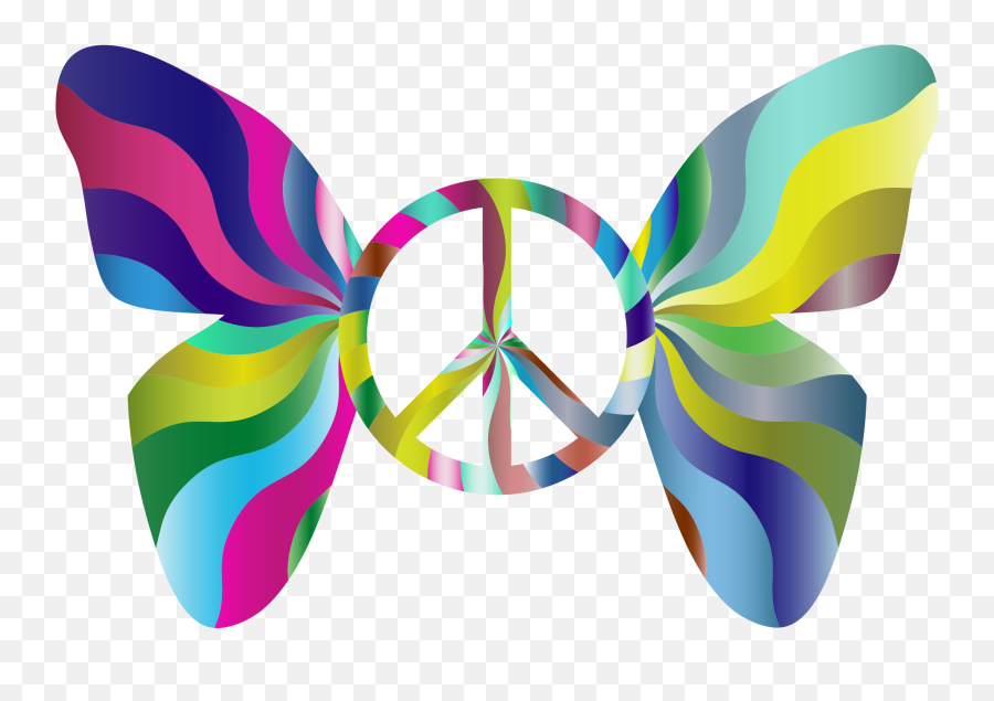 Peace Sign Symbol Drawing Clip Art - Mariposa De La Paz Emoji,Peace Sign Clipart