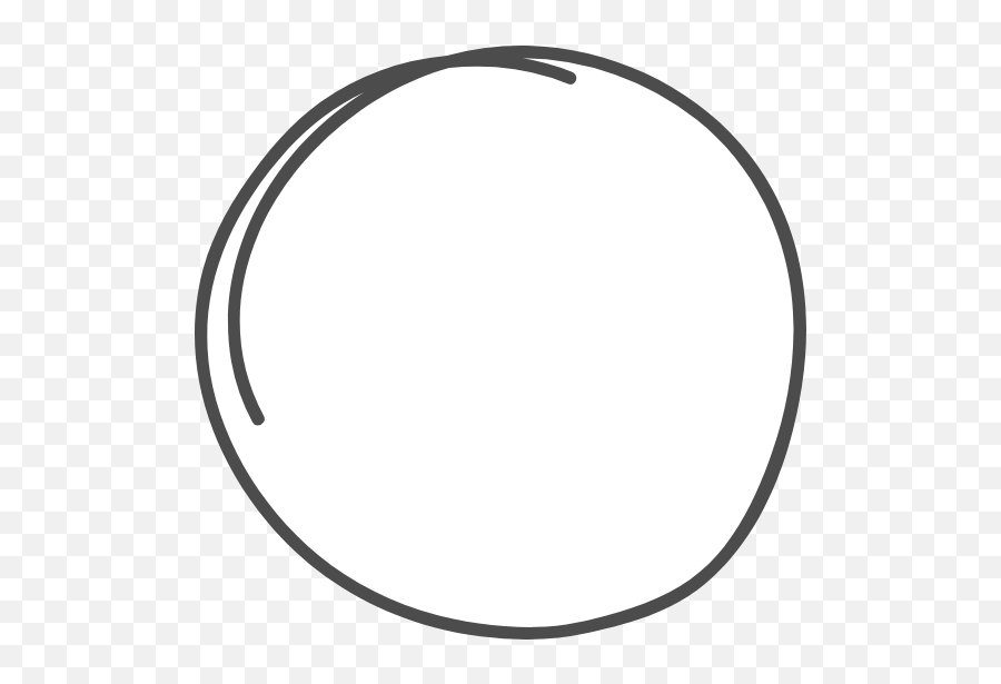 Extended Circle Doodle Graphic - Handdrawn Circles Free White Circle Emoji,Hand Drawn Circle Png