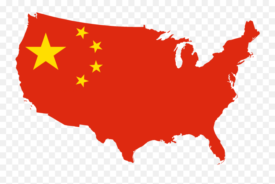 Image Of A Red Flag On A Map Of China Free Image Download - China Png Emoji,Red Flag Png