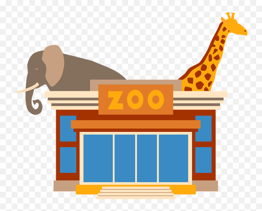 Zoo Clipart - Transparent Zoo Clipart Emoji,Zoo Clipart