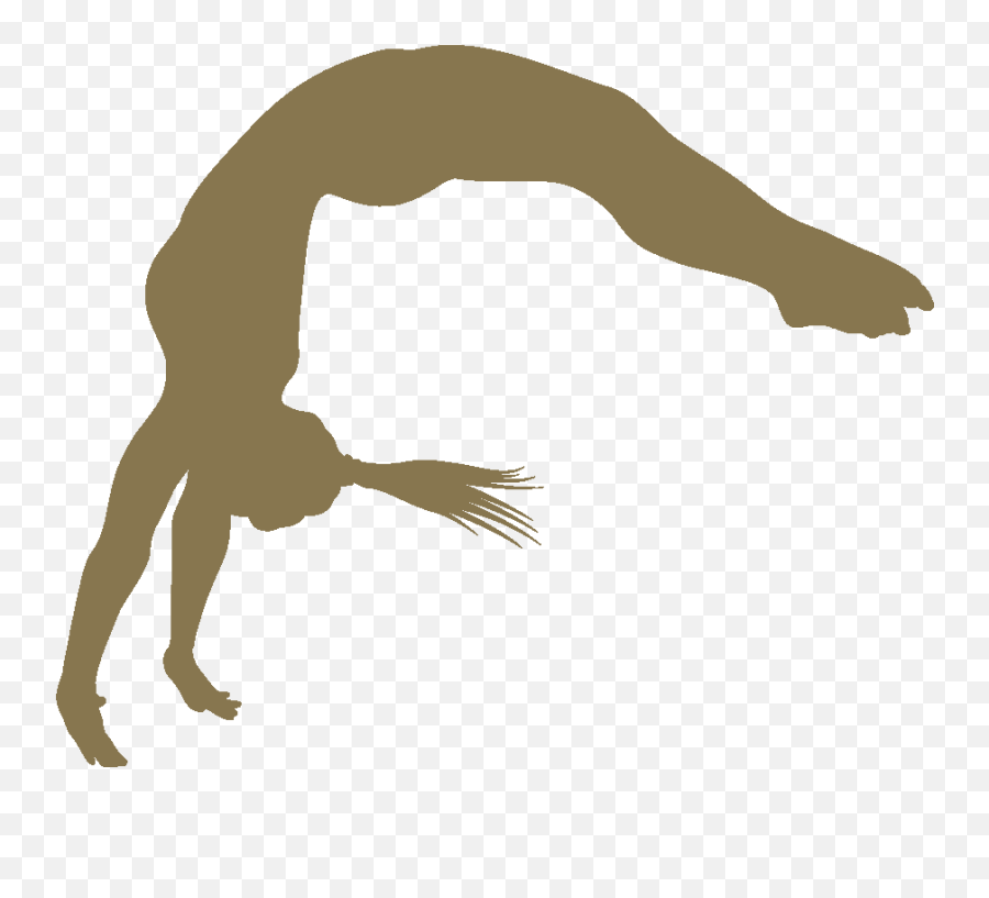 Gymnastics Back Handspring Png Free - Gymnast Silhouette Emoji,Gymnastics Clipart