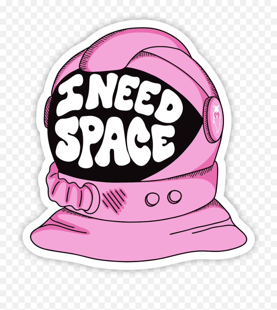 I Need Space Sticker - Girly Emoji,Space Png