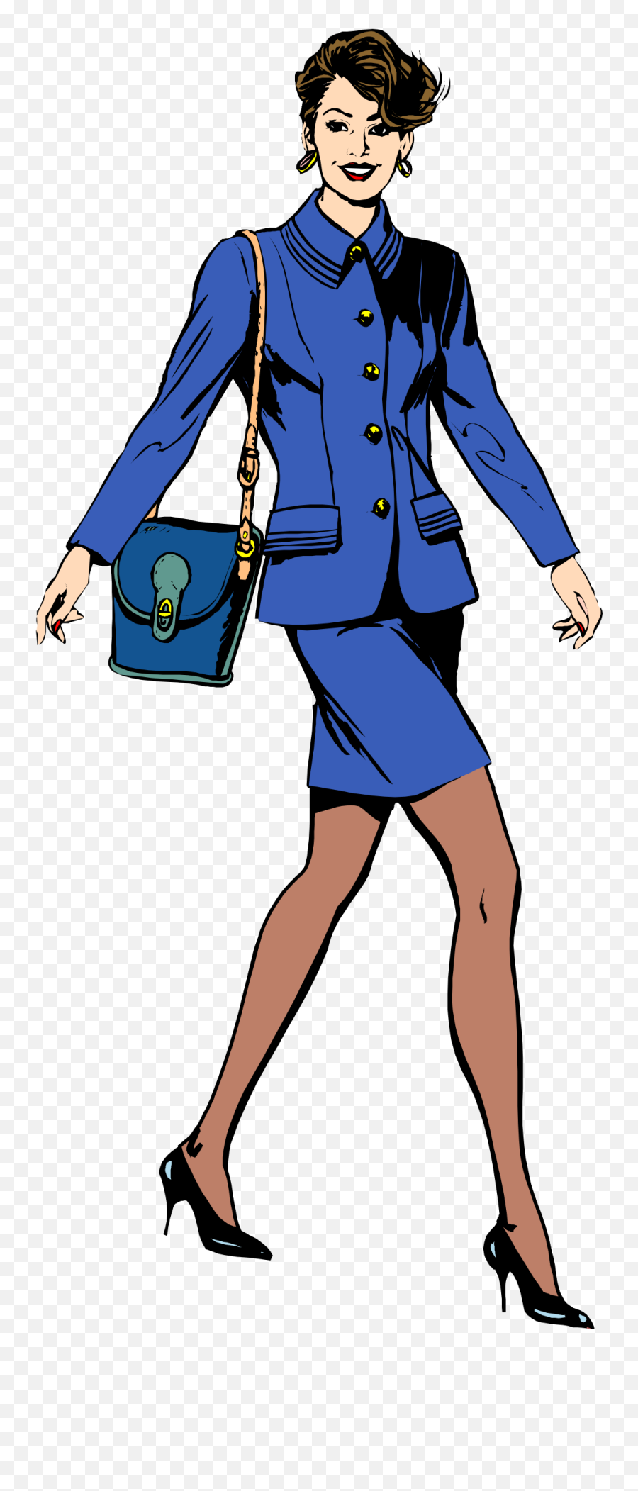 Woman Walking Clipart Png - Animated Woman Walking Png Emoji,Business Clipart