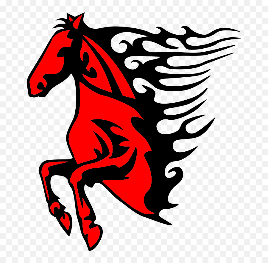 Red Flame Horse - Openclipart Emoji,Red Flames Png